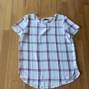 Ann Taylor Plaid Blouse